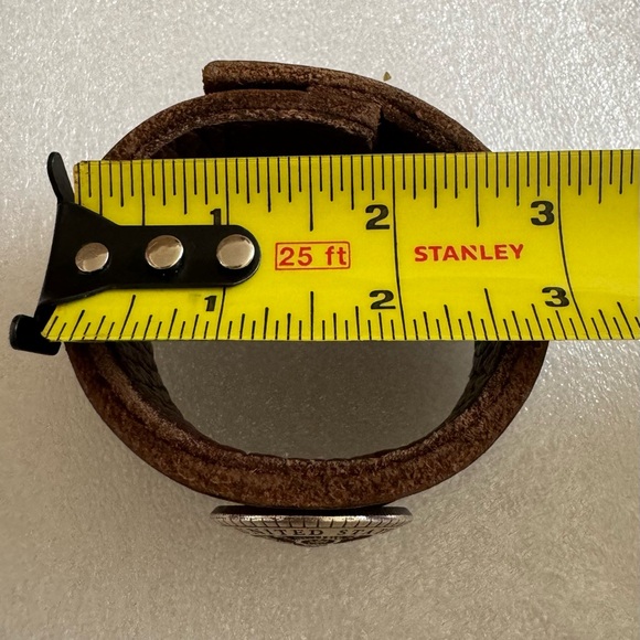 Man Leather Bracelet United State Armed Forces - Picture 8 of 8